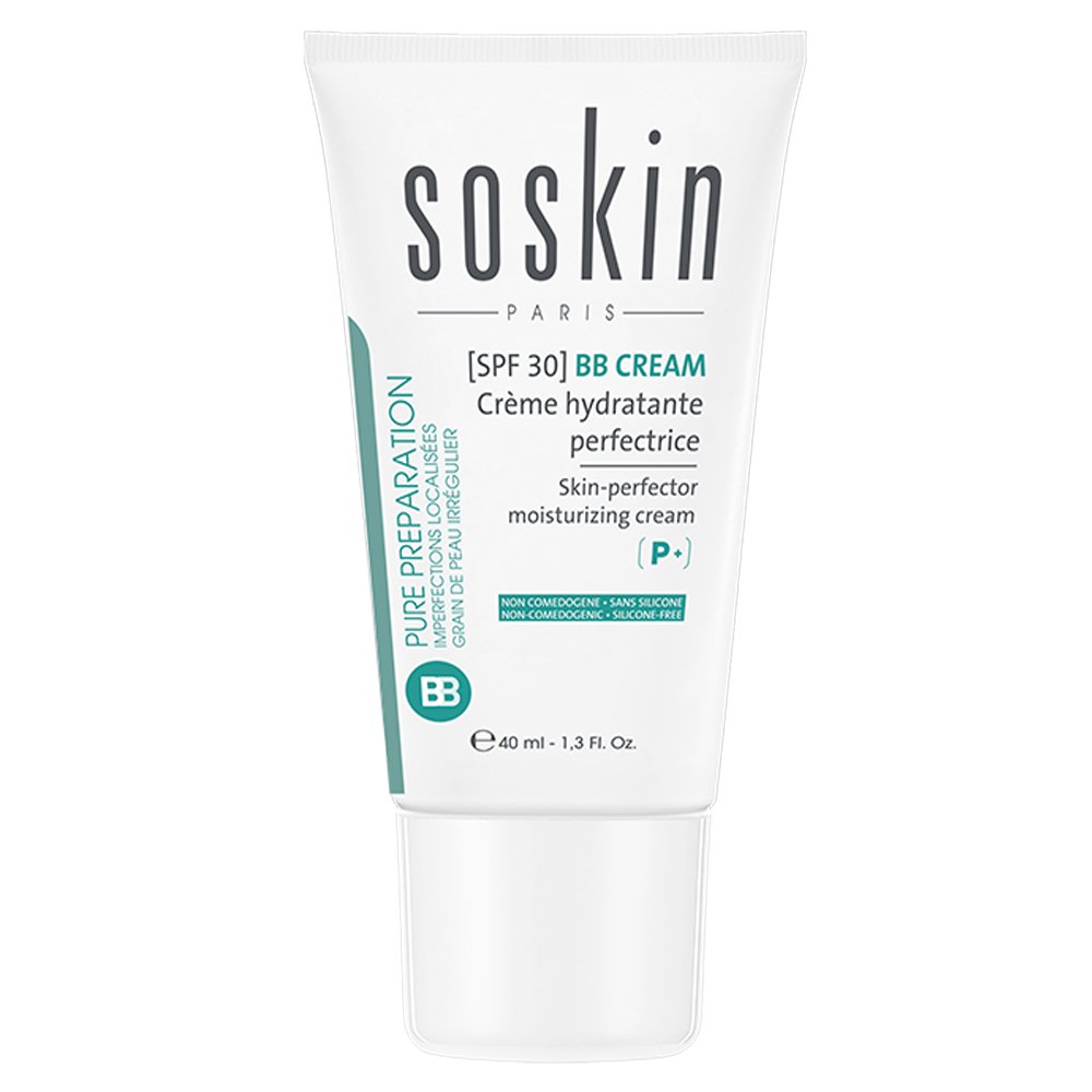 Soskin P+ BB Cream Skin-Perfector Moisturizing Cream 02 Medium SPF30 Ενυδατική Κρέμα Προσώπου με Χρώμα, 40ml