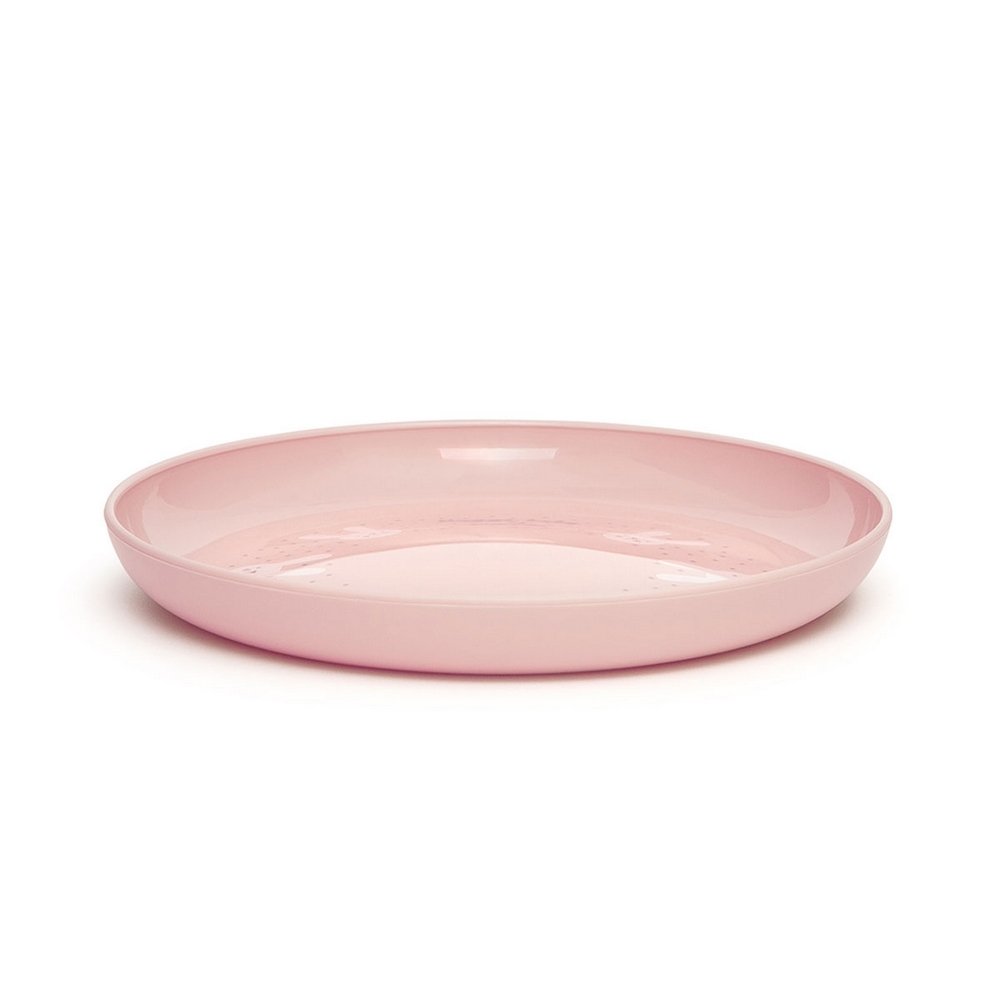 Suavinex Παιδικό Σετ Φαγητού από Πλαστικό με Αντιολισθητική Βάση Ροζ για 6m+, 5τμχ
