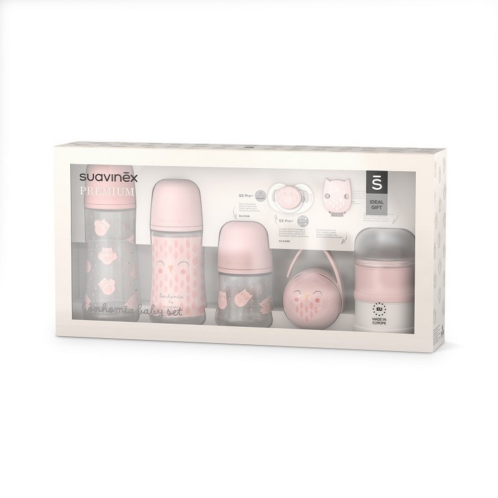 Suavinex Premium Bonhomia Baby Set Πλήρες Σετ για Νεογέννητο Μωρό Ροζ, 1σετ