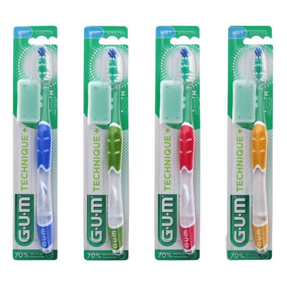Gum Technique+ Regular Soft 490 Πολυεπίπεδη Οδοντόβουρτσα Μαλακή, 1τμχ