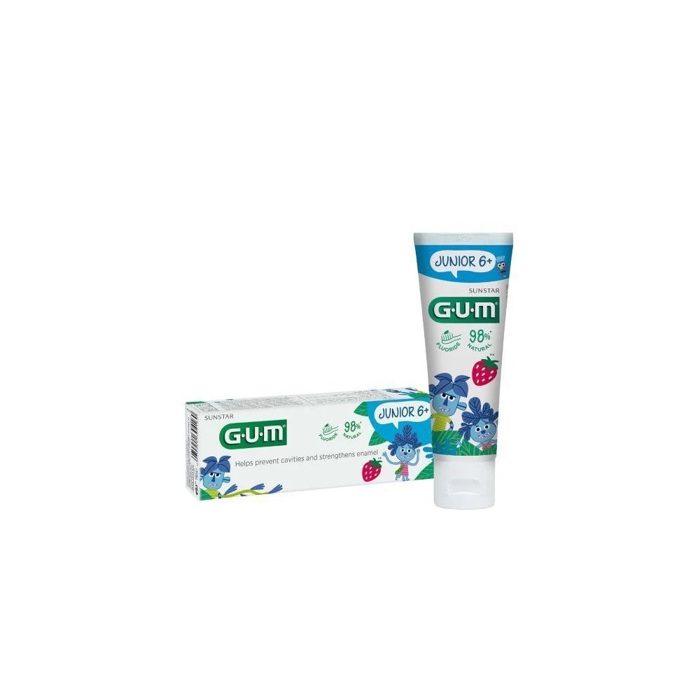 Gum Junior 6+ Οδοντόκρεμα για Παιδιά με Γεύση Φράουλα, 50ml