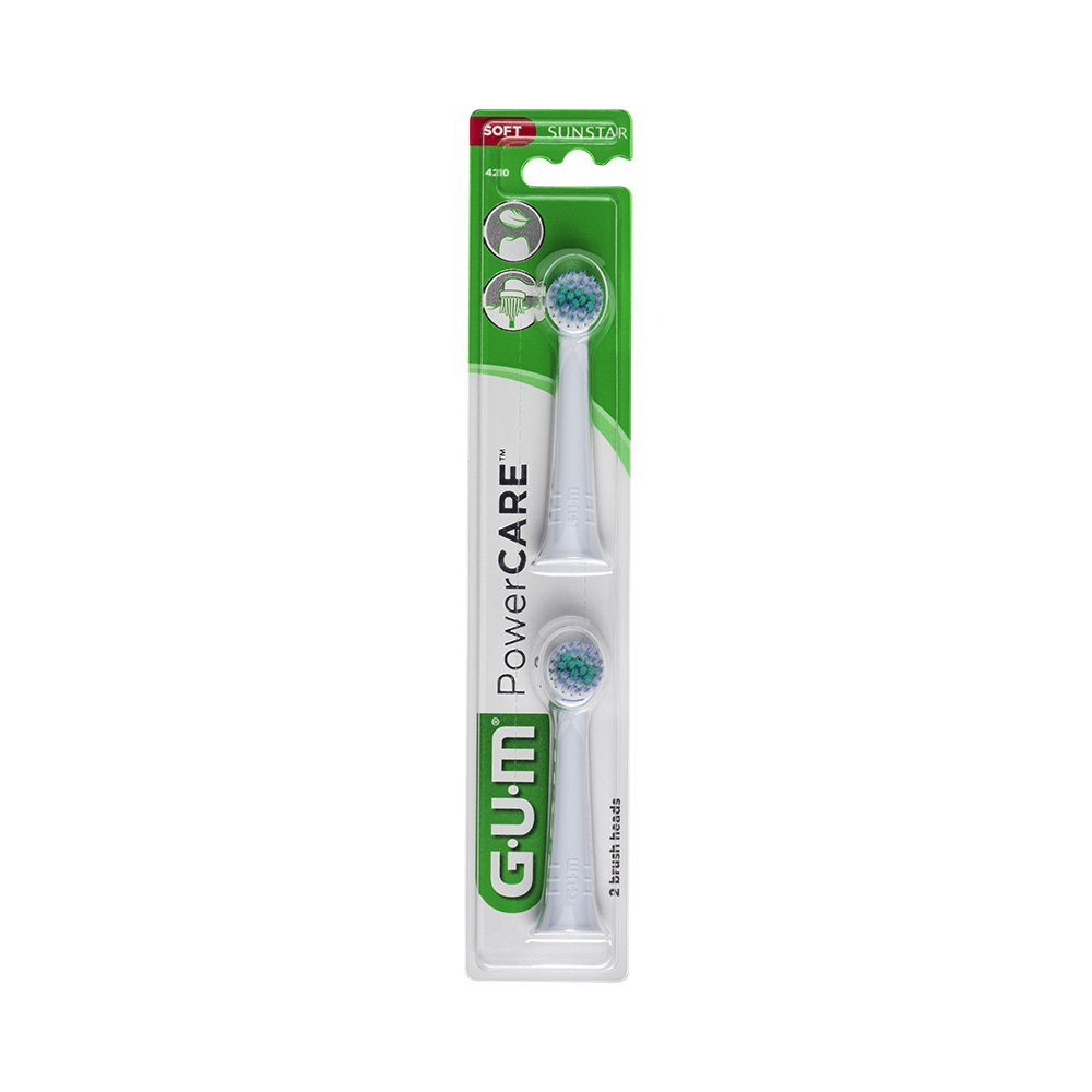 Gum PowerCare Ανταλλακτικά Ηλεκτρικής Οδοντόβουρτσας, 2τμχ