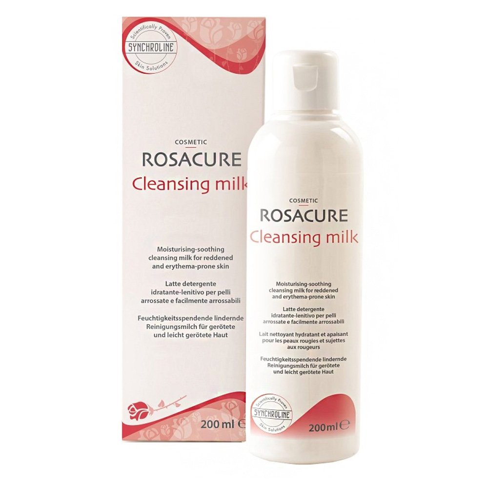 Synchroline Rosacure Cleansing Milk Γαλάκτωμα Καθαρισμού Προσώπου, 200ml
