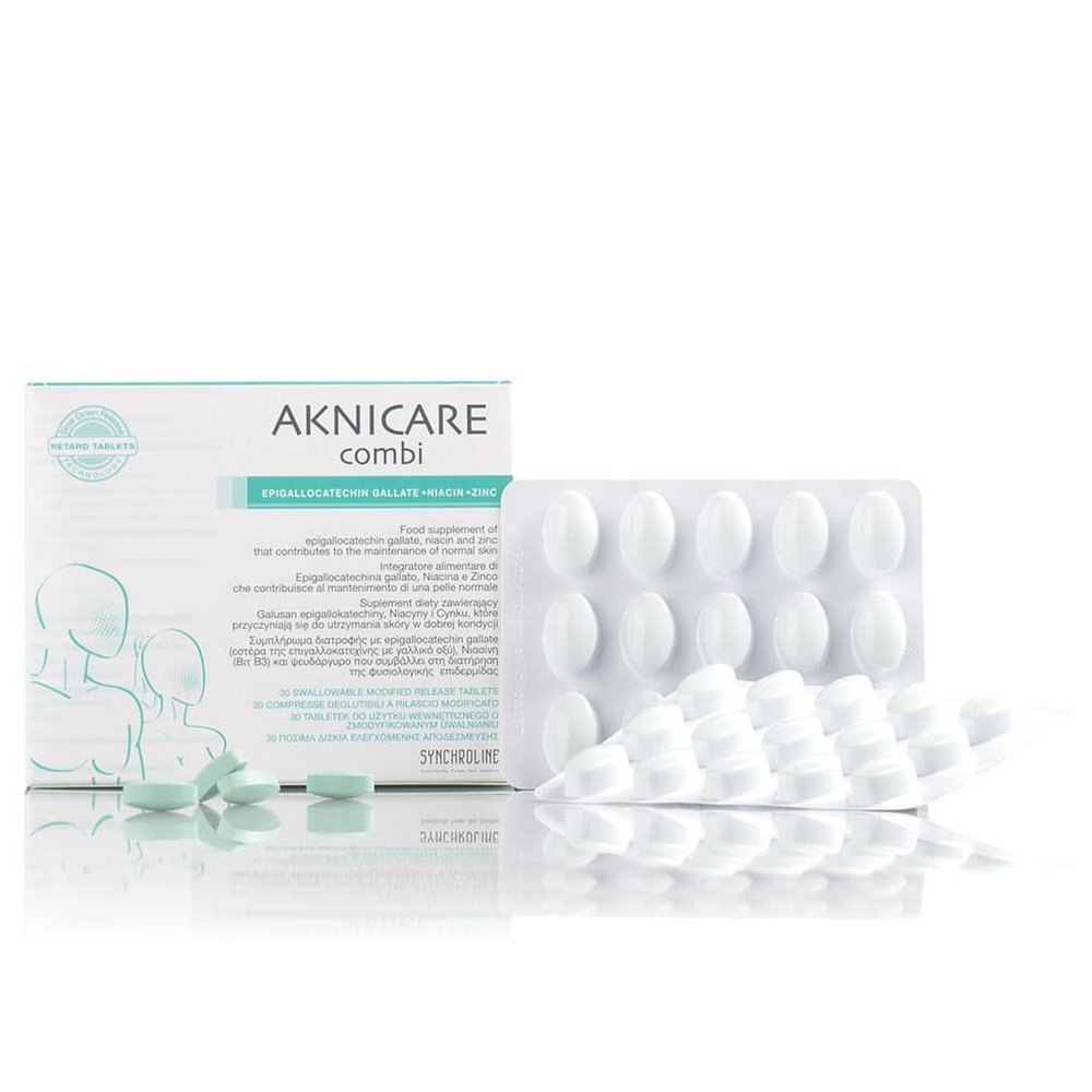 Synchroline Aknicare Combi Συμπλήρωμα Διατροφής για Διατήρηση της Φυσιολογικής Επιδερμίδας, 30tabs