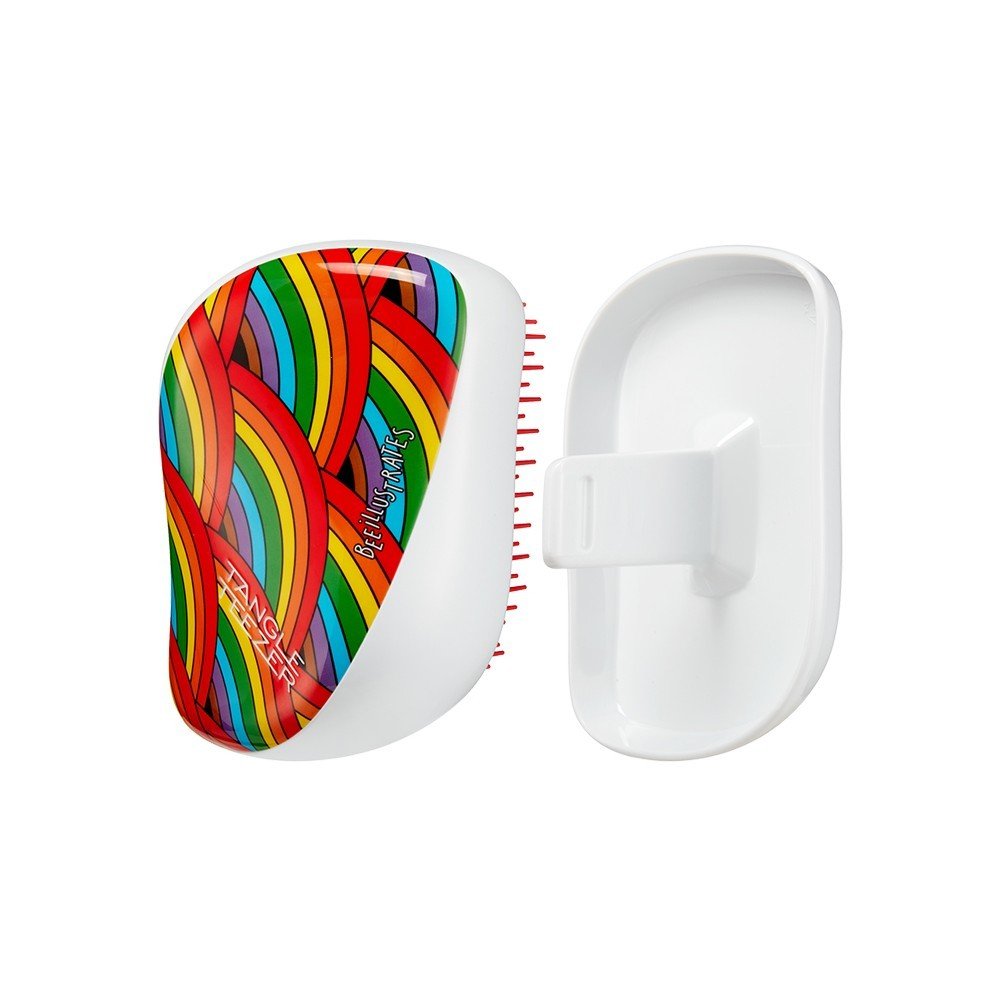Tangle Teezer Compact Styler On The Go Rainbow Galore Βούρτσα Μαλλιών, 1 τμχ