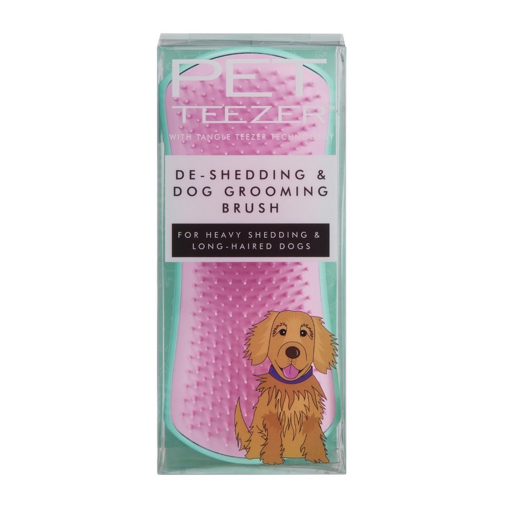 Pet Teezer Detangling & Dog Grooming Brush Βούρτσα για Σκυλιά Μεσαίου & Μεγάλου Μεγέθους Βεραμάν/Ροζ, 1τμχ