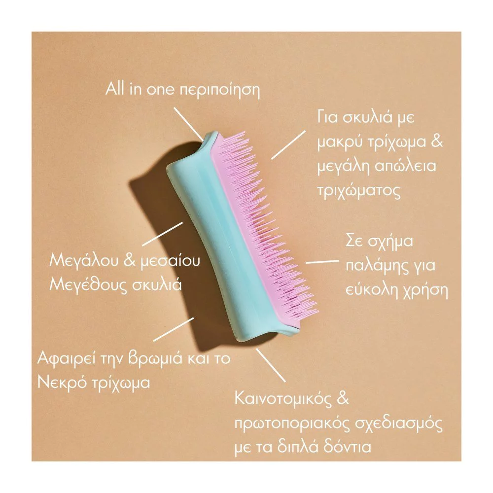 Pet Teezer Detangling & Dog Grooming Brush Βούρτσα για Σκυλιά Μεσαίου & Μεγάλου Μεγέθους Βεραμάν/Ροζ, 1τμχ Pet Teezer Detangling & Dog Grooming Brush Βούρτσα για Σκυλιά Μεσαίου & Μεγάλου Μεγέθους Βεραμάν/Ροζ, 1τμχ