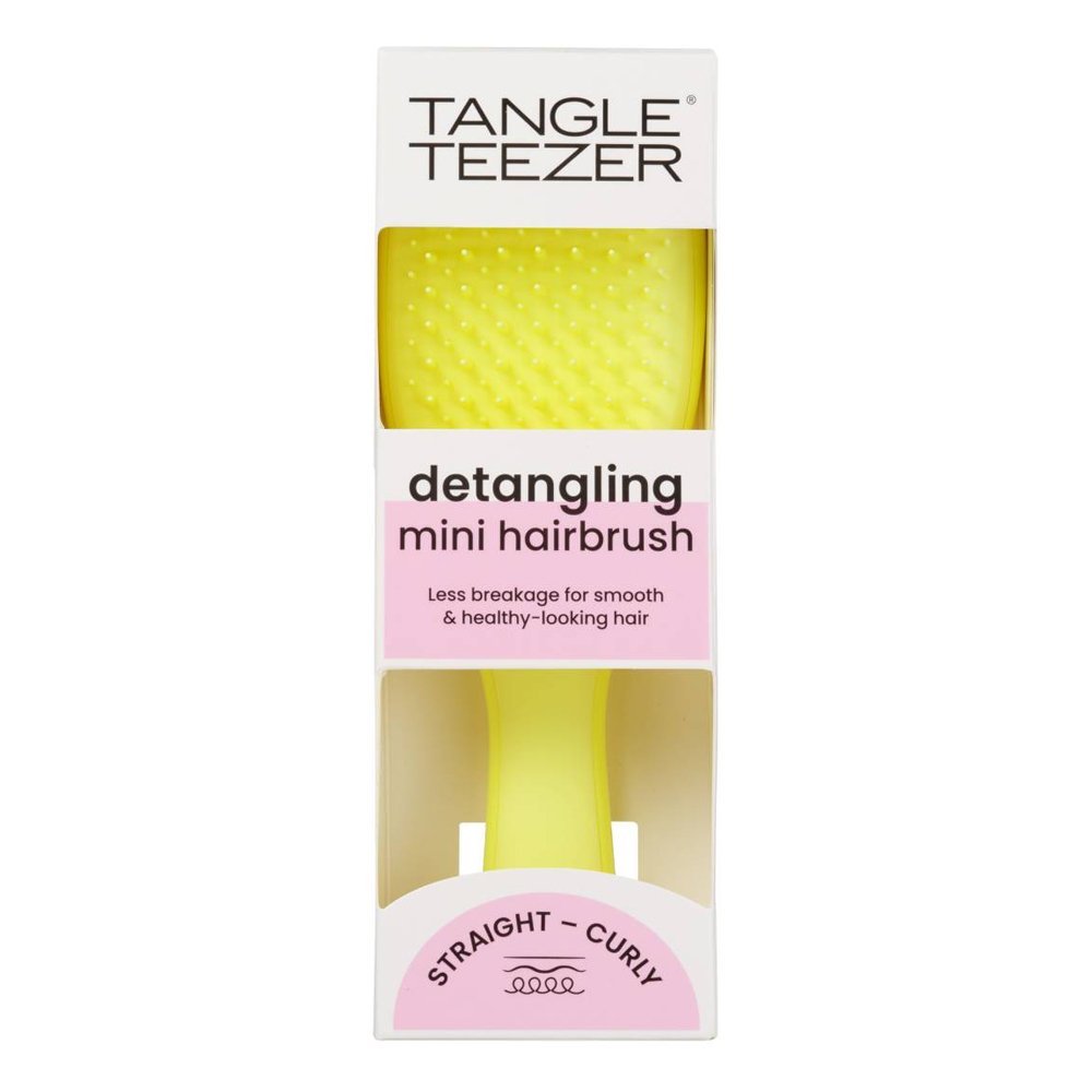 Tangle Teezer The Ultimate Detangler Mini Βούρτσα Μαλλιών Hyper Yellow, 1τμχ
