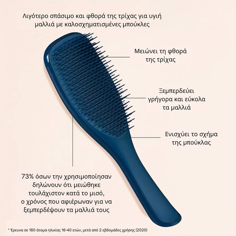 Tangle Teezer The Ultimate Detangler Βούρτσα Μαλλιών για Ξεμπέρδεμα Μπλε, 1τμχ Tangle Teezer The Ultimate Detangler Βούρτσα Μαλλιών για Ξεμπέρδεμα Μπλε, 1τμχ
