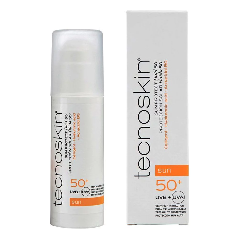 Tecnoskin Sun Protect Fluid SPF50 Αντηλιακό Gel/Κρέμα Προσώπου για Λιπαρές Ακνεϊκές Επιδερμίδες, 50ml Tecnoskin Sun Protect Fluid SPF50 Αντηλιακό Gel/Κρέμα Προσώπου για Λιπαρές Ακνεϊκές Επιδερμίδες, 50ml