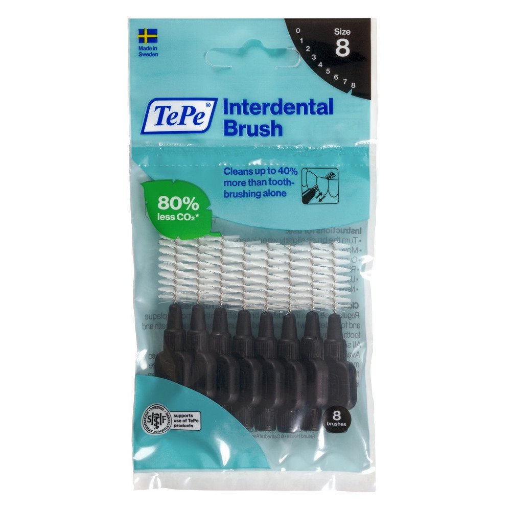 Tepe Interdental Brush Original Μαύρο 1.5mm, 8τμχ