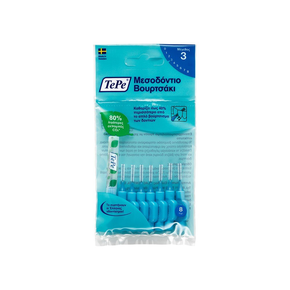 TePe Original Μεσοδόντια Βουρτσάκια 0.6mm Μπλε, 8τμχ TePe Original Μεσοδόντια Βουρτσάκια 0.6mm Μπλε, 8τμχ