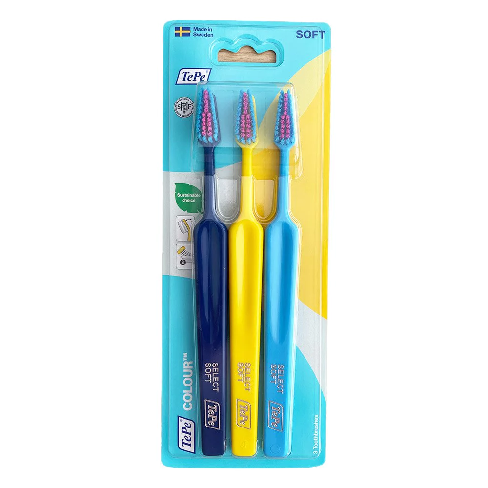 Tepe Colour Regular Soft Οδοντόβουρτσες Διάφορα Χρώματα, 3τμχ