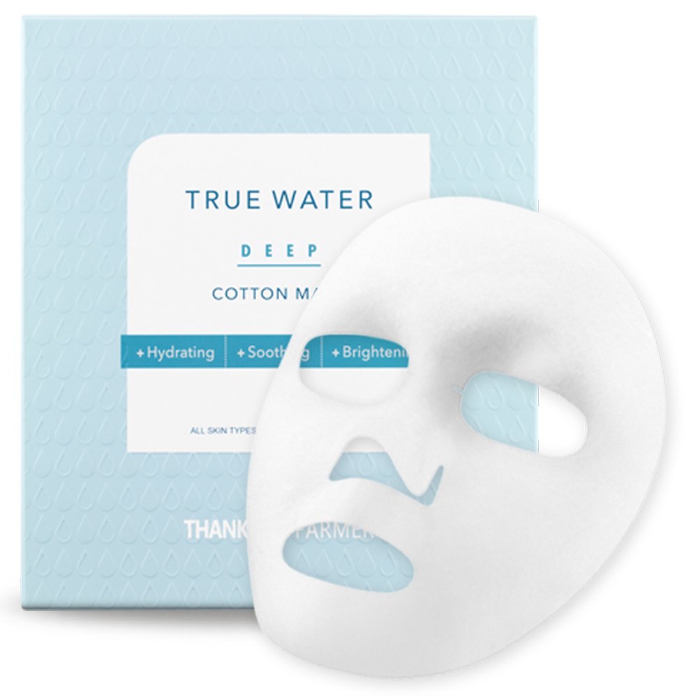 Thank You Farmer True Water Deep Cotton Mask Ενυδατική Υφασμάτινη Mάσκα Προσώπου, 25ml (1τμχ)