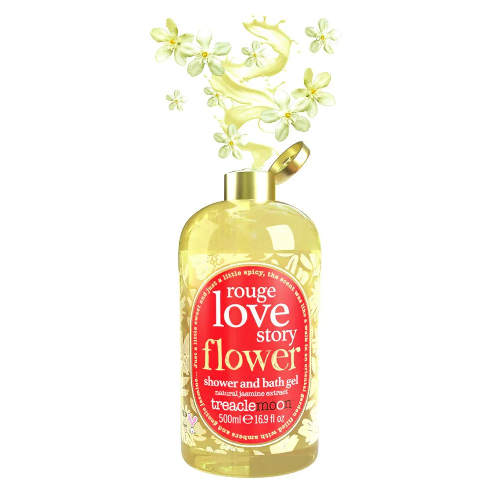 Treaclemoon Rouge Love Story Shower & Bath Gel Αφρόλουτρο Σώματος με Φυσικό Εκχύλισμα Γιασεμί, 500ml