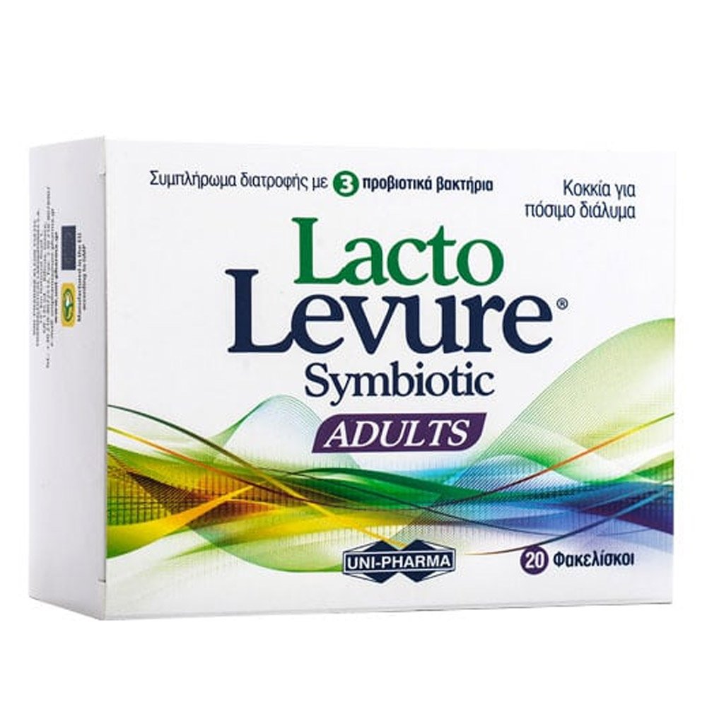 Uni-Pharma LactoLevure Symbiotic Adults Συμπλήρωμα Διατροφής για Ενήλικες με Ζώντα Βακτήρια, 20sticks