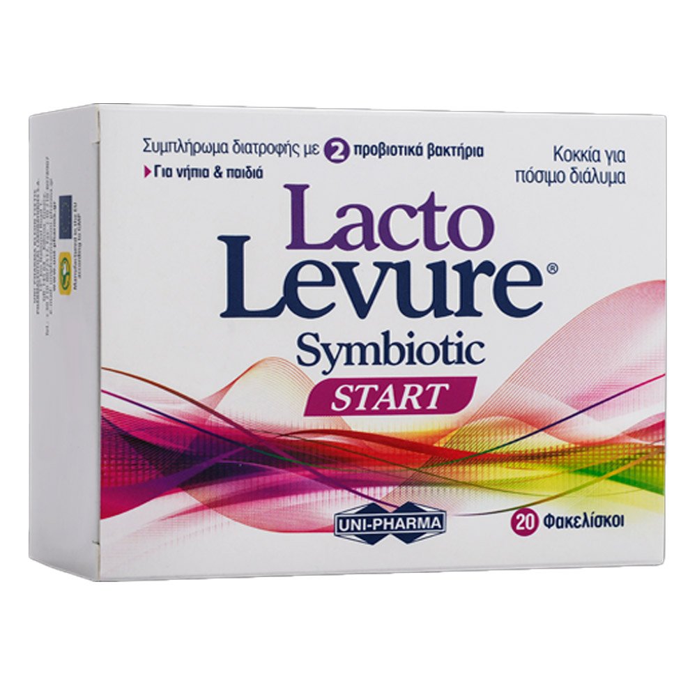Uni-Pharma LactoLevure Symbiotic Start Συμπλήρωμα Διατροφής Προβιοτικών Για Παιδιά, 20 φακελίσκοι