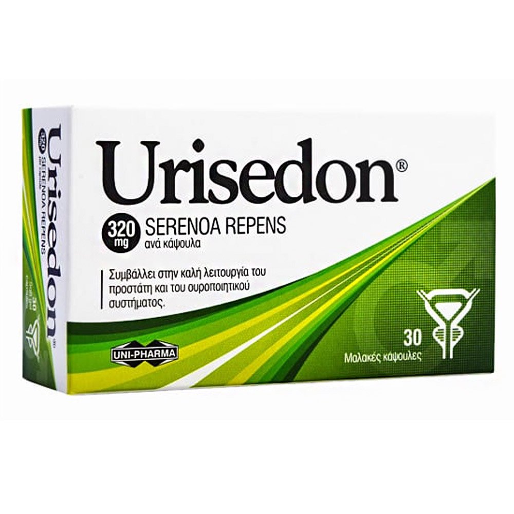 Uni-Pharma Urisedon 320mg για την Καλή Λειτουργία του Προστάτη & του Ουροποιητικού Συστήματος, 30caps