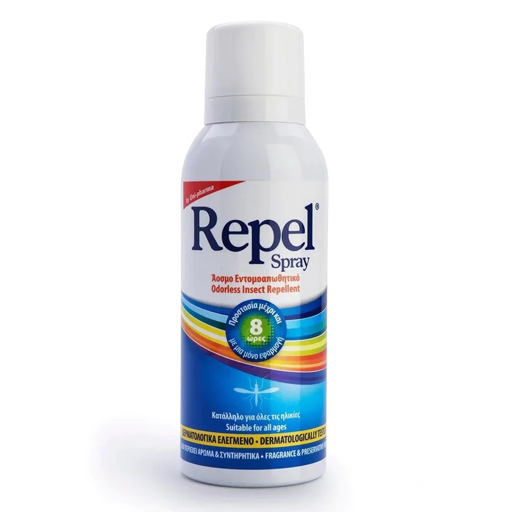 Uni-Pharma Repel Spray Άοσμο Εντομοαπωθητικό Σπρέι για Μικρούς & Μεγάλους, 100ml