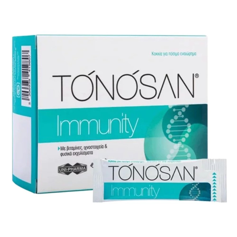 Uni-Pharma Tonosan Immunity Πολυβιταμινούχο Συμπλήρωμα Διατροφής για Ισχυρό  Ανοσοποιητικό, 20 sticks