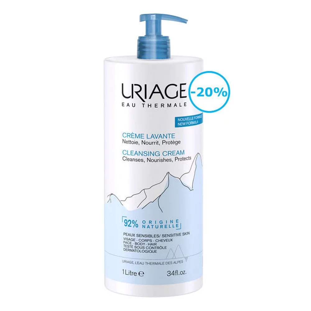 Uriage Promo Cleansing Cream Κρέμα Καθαρισμού Χωρίς Σαπούνι, 1000ml (-20%) Uriage Promo Cleansing Cream Κρέμα Καθαρισμού Χωρίς Σαπούνι, 1000ml (-20%)