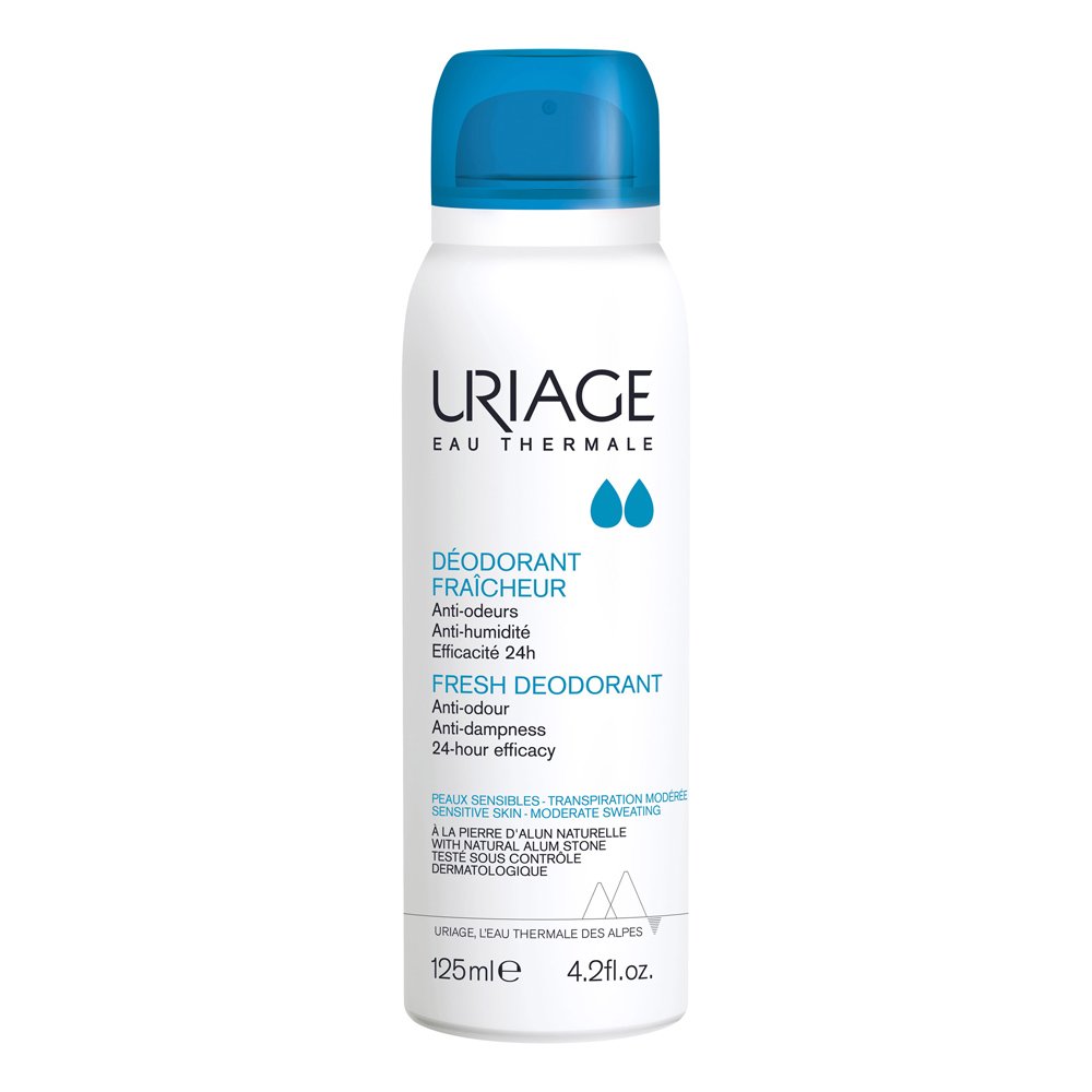 Uriage Deodorant Fraicheur Αποσμητικό Σπρέι 24ωρης Προστασίας, για Ευαίσθητα Δέρματα, 125ml