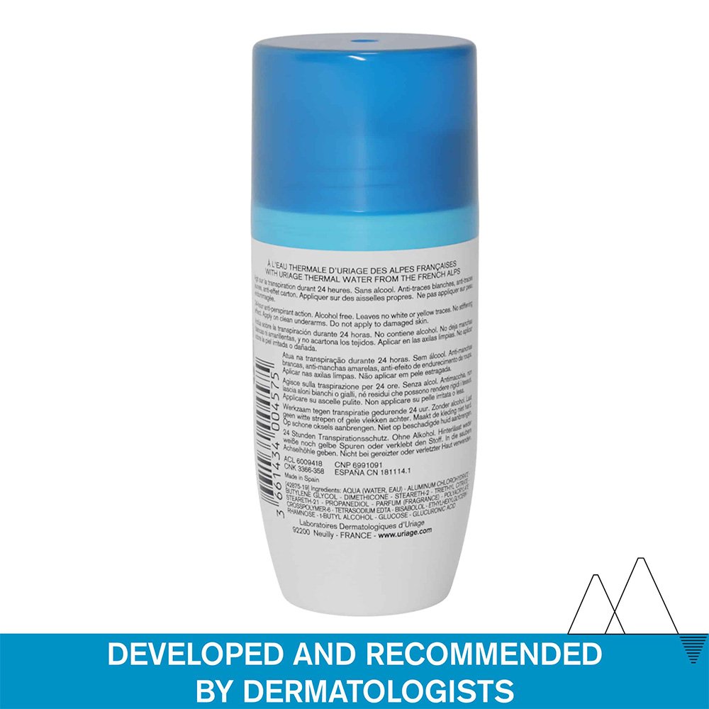 Uriage Deodorant Puissance 3 Υποαλλεργικό Αποσμητικό Roll On, 50ml