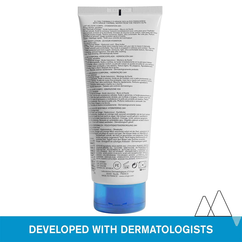 Uriage Eau Thermale Silky Body Lotion Μεταξένια Λοσιόν Σώματος, 200ml Uriage Eau Thermale Silky Body Lotion Μεταξένια Λοσιόν Σώματος, 200ml