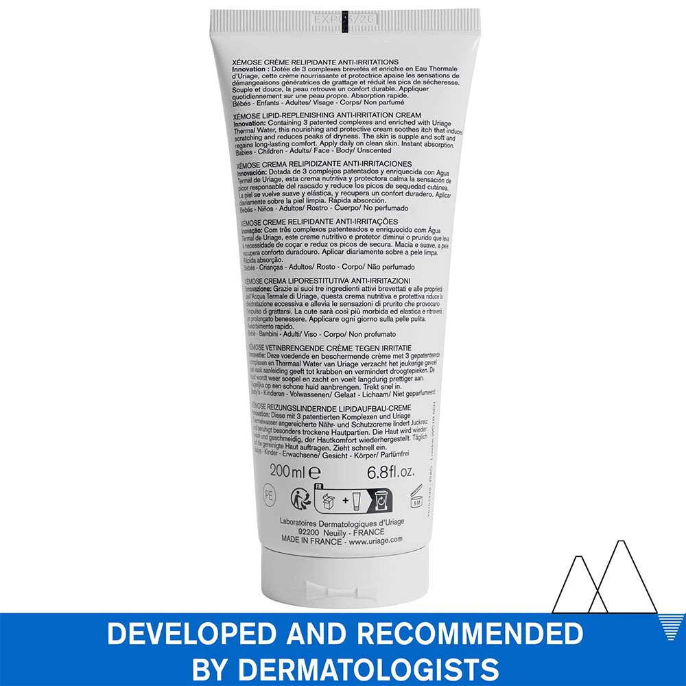 Uriage Xemose Creme FPA Κρέμα για Αναπλήρωση Λιπιδίων & Κατά των Ερεθισμών , 200ml