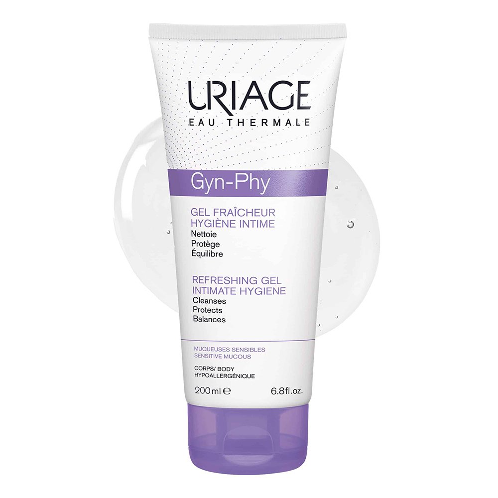 Uriage Gyn-Phy Refreshing Gel Αναζωογονητικό Τζελ Καθαρισμού Ευαίσθητης Περιοχής, 200ml