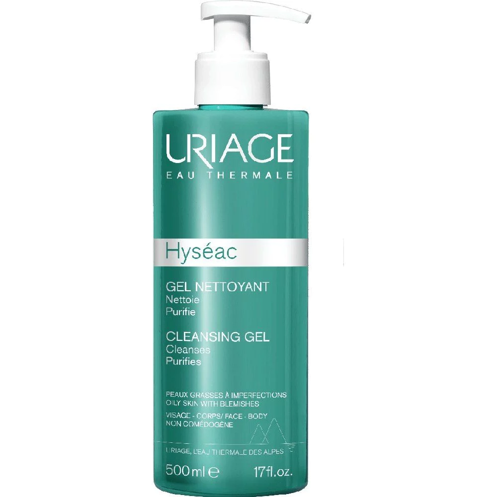 Uriage Hyseac Cleansing Gel Τζελ Καθαρισμού για Λιπαρές με Τάση Ακμής Επιδερμίδες Για Πρόσωπο & Σώμα, 500ml Uriage Hyseac Cleansing Gel Τζελ Καθαρισμού για Λιπαρές με Τάση Ακμής Επιδερμίδες Για Πρόσωπο & Σώμα, 500ml