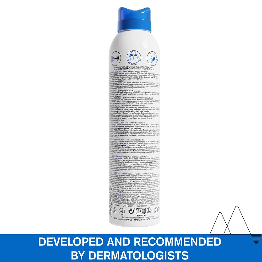 Uriage Eau Thermale Xemose SOS Anti-Itch Mist Αντιφλεγμονώδες Σπρέι για Ατοπικά Δέρματα, 200ml Uriage Eau Thermale Xemose SOS Anti-Itch Mist Αντιφλεγμονώδες Σπρέι για Ατοπικά Δέρματα, 200ml