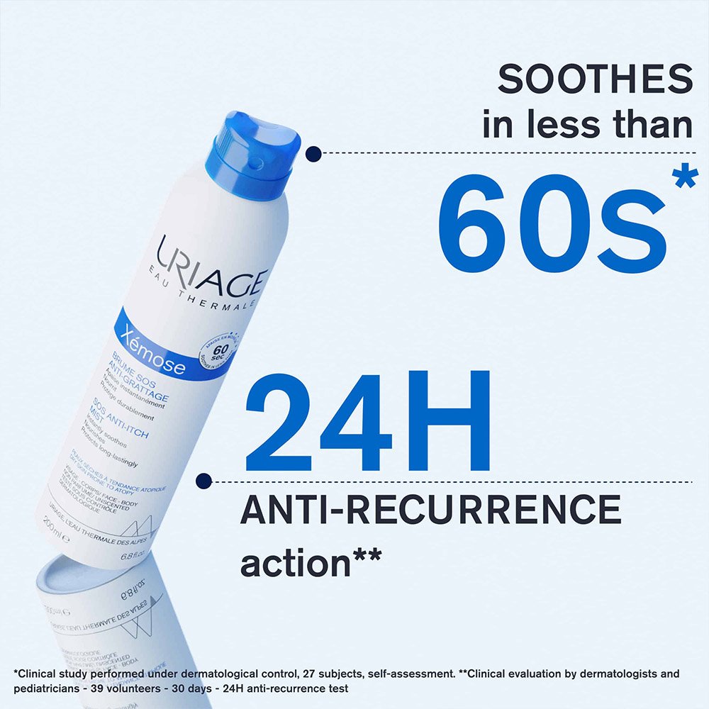 Uriage Eau Thermale Xemose SOS Anti-Itch Mist Αντιφλεγμονώδες Σπρέι για Ατοπικά Δέρματα, 200ml Uriage Eau Thermale Xemose SOS Anti-Itch Mist Αντιφλεγμονώδες Σπρέι για Ατοπικά Δέρματα, 200ml