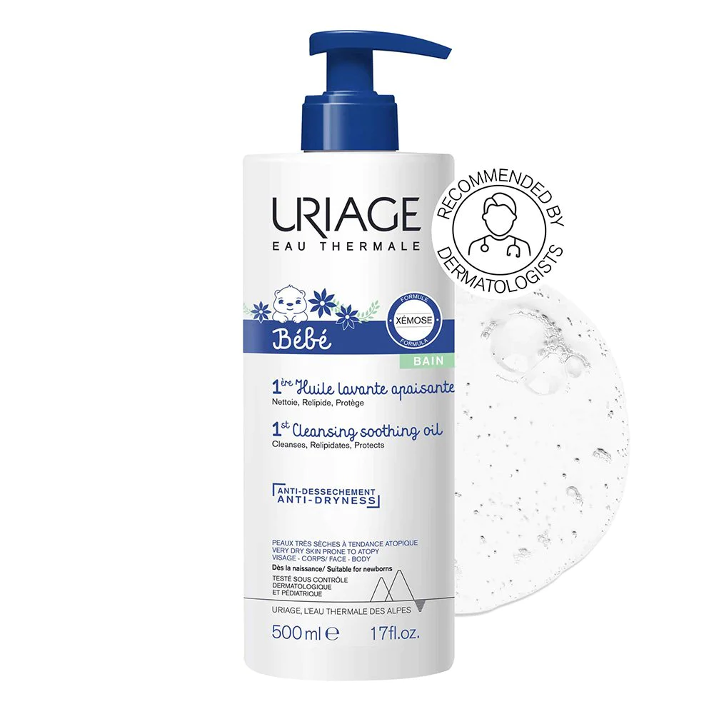 Uriage Bebe Xemose 1st Cleansing Soothing Oil Καθαριστικό Καταπραύντικό Λάδι χωρίς ΄Άρωμα, 500ml Uriage Bebe Xemose 1st Cleansing Soothing Oil Καθαριστικό Καταπραύντικό Λάδι χωρίς ΄Άρωμα, 500ml
