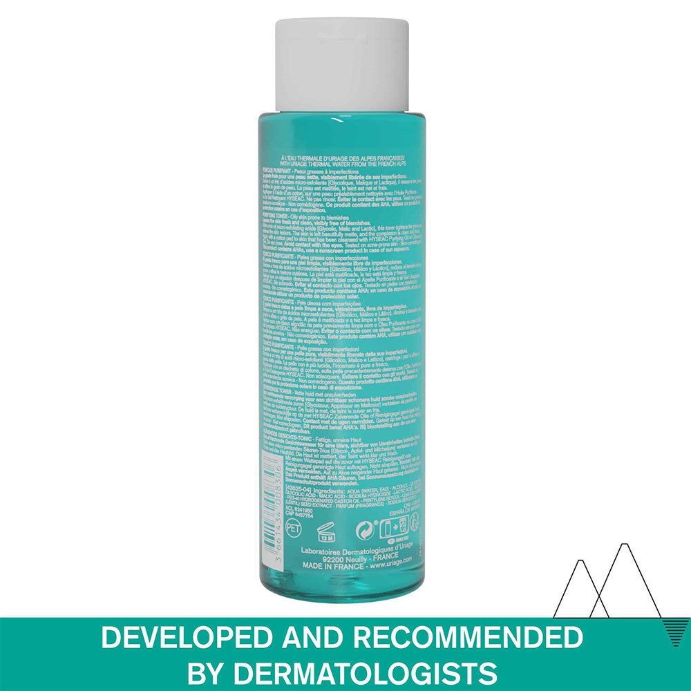 Uriage Hyseac Purifying Toner Μειώνει τη Γυαλάδα, Εξυγιαίνει & Συσφίγγει τους Πόρους Ιδανικό για Δέρμα με Ακμή, 250ml