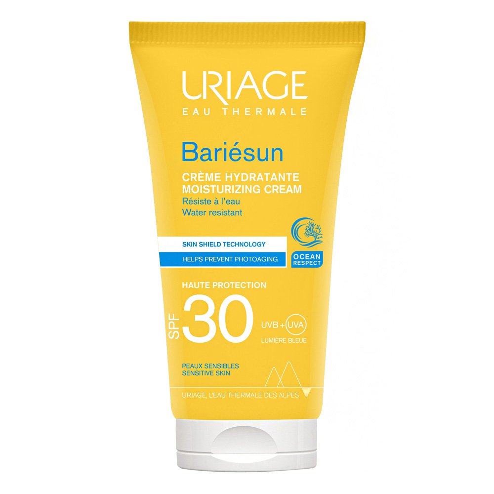 Uriage Bariesun Moisturizing Cream SPF30 Αδιάβροχη Αντηλιακή Κρέμα Προσώπου, 50ml