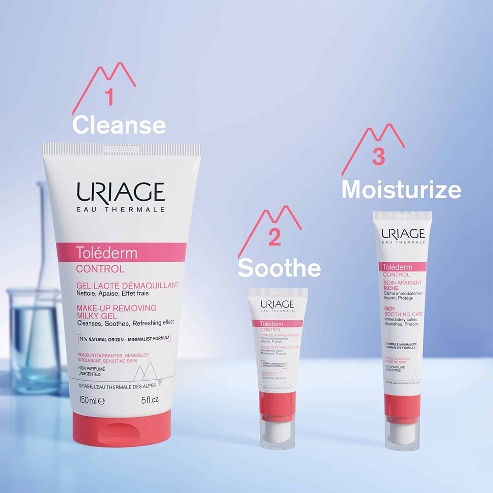 Uriage Tolederm Control Rich Soothing Care Κρέμα για Ευαίσθητες Επιδερμίδες Πλούσιας Υφής, 40ml 