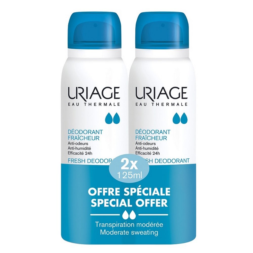 Uriage Πακέτο Προσφοράς Eau Thermale Fresh Deodorant Spray, 250ml