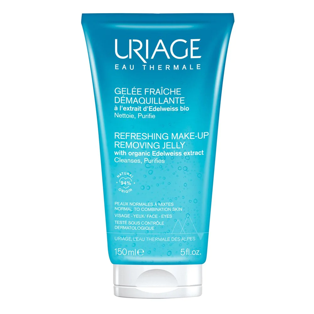 Uriage Refreshing Make-Up Removing Jelly Αναζωογονητικό Τζελ Ντεμακιγιάζ, 150ml Uriage Refreshing Make-Up Removing Jelly Αναζωογονητικό Τζελ Ντεμακιγιάζ, 150ml