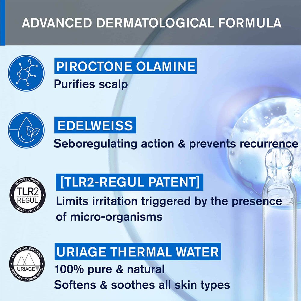 Uriage DS Hair Soft Balancing Shampoo Σαμπουάν Εξισορρόπησης της Λιπαρότητας, 500ml