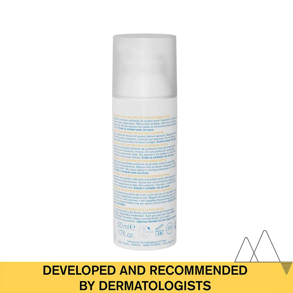 Uriage Bariesun 100 Extreme Protective Fluid SPF50+, Υψηλής Προστασίας Λεπτόρευστη Κρέμα Για Δέρμα μη Ανεκτικό Στον Ήλιο, 50ml Uriage Bariesun 100 Extreme Protective Fluid SPF50+, Υψηλής Προστασίας Λεπτόρευστη Κρέμα Για Δέρμα μη Ανεκτικό Στον Ήλιο, 50ml