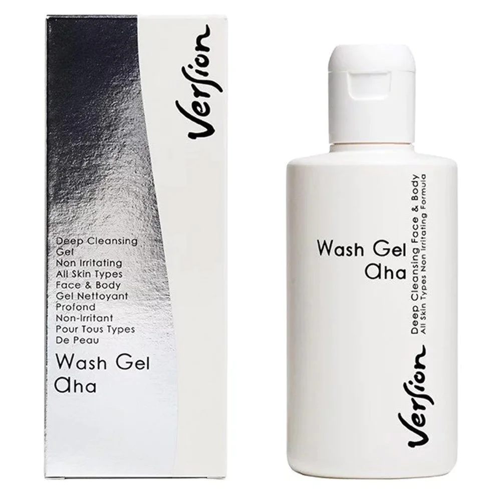 Version Wash Gel AHA Ειδικό Τζελ για τον Καθημερινό Καθαρισμό Προσώπου & Σώματος για Όλες τις Επιδερμίδες, 200ml Version Wash Gel AHA Ειδικό Τζελ για τον Καθημερινό Καθαρισμό Προσώπου & Σώματος για Όλες τις Επιδερμίδες, 200ml