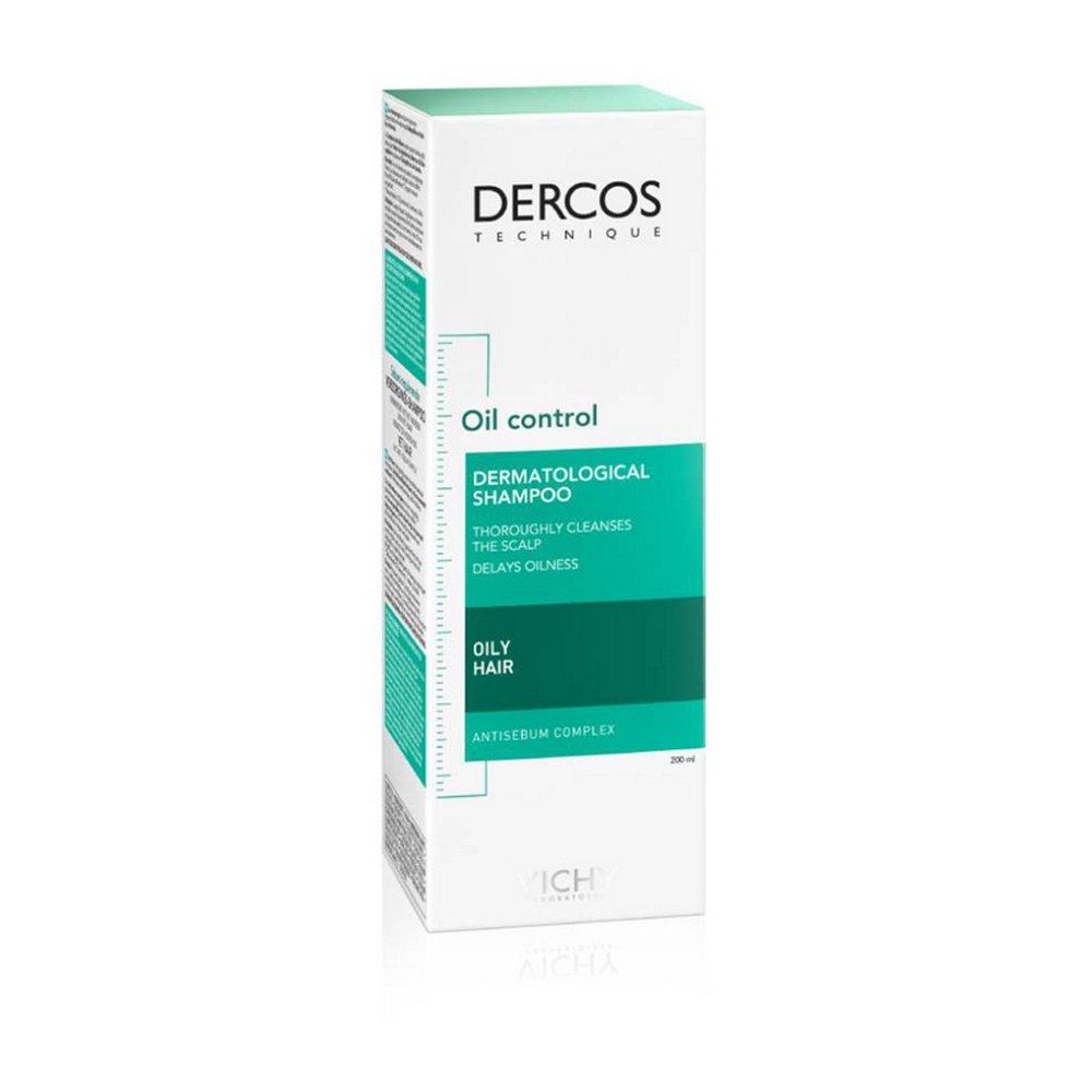 Vichy Dercos Oil Control Dermatological Shampoo Σαμπουάν για τη Ρύθμιση της Λιπαρότητας, 200ml