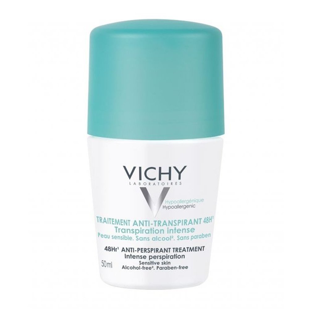 Vichy Deodorant 48h Intensive Anti-perspirant Roll-On Εντατική Αποσμητική Φροντίδα, 50ml