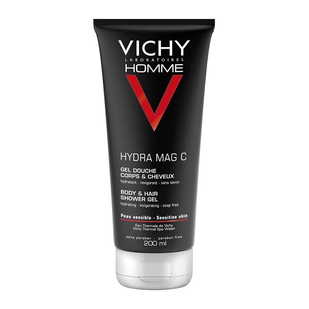 Vichy Homme Hydra Mag C Τονωτικό Shower Gel για Σώμα & Μαλλιά, 200ml 