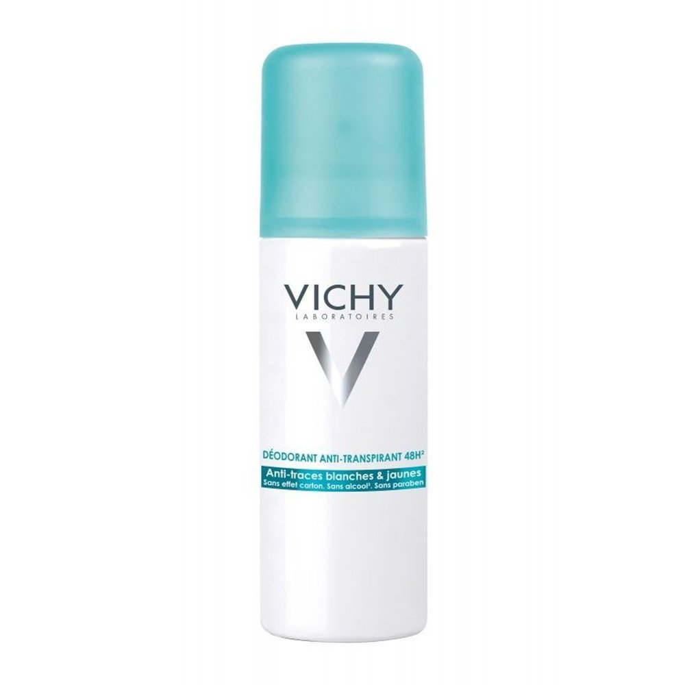 Vichy Deodorant Spray 48hr Anti-perspirant Κατά των Λευκών & Κίτρινων Λεκέδων, 125ml
