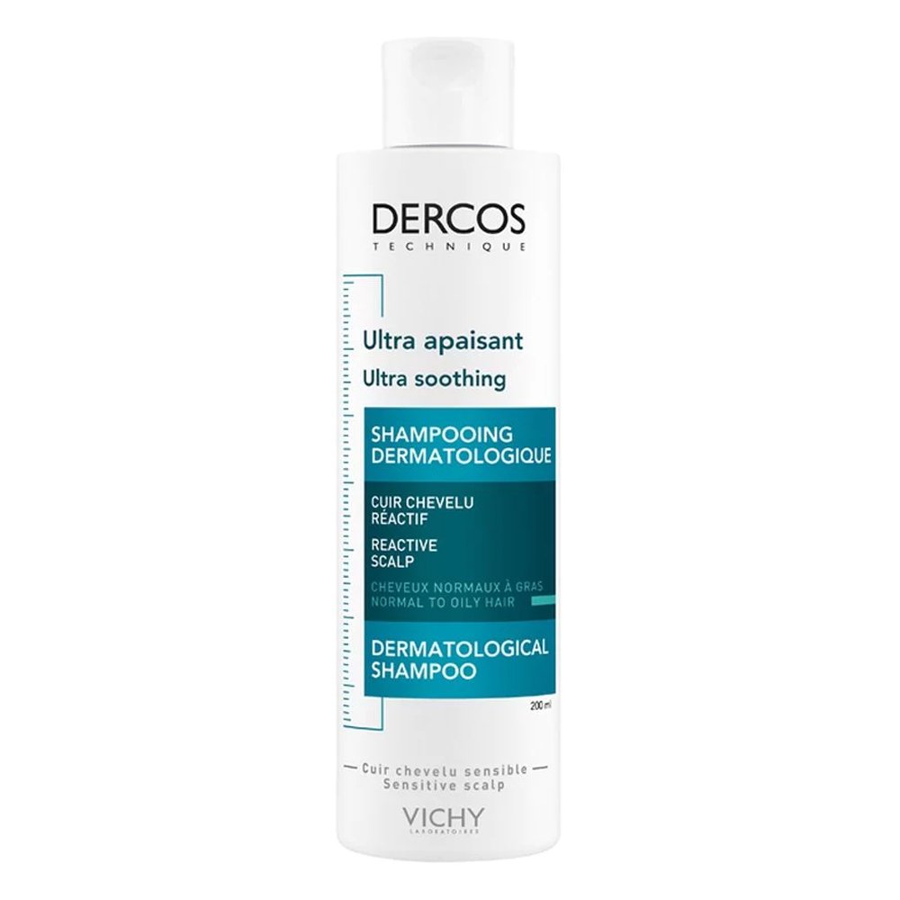 Vichy Dercos Ultra Soothing Greasy Hair Καταπραϋντικό Σαμπουάν για Κανονικά - Λιπαρά Μαλλιά, 200ml