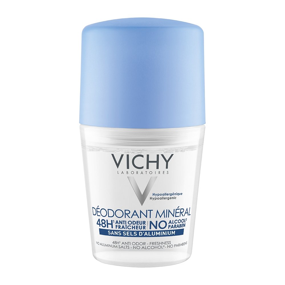 Vichy Deodorant 48h Mineral Roll-on Αποσμητικό Χωρίς Άλατα Αλουμινίου, 50ml