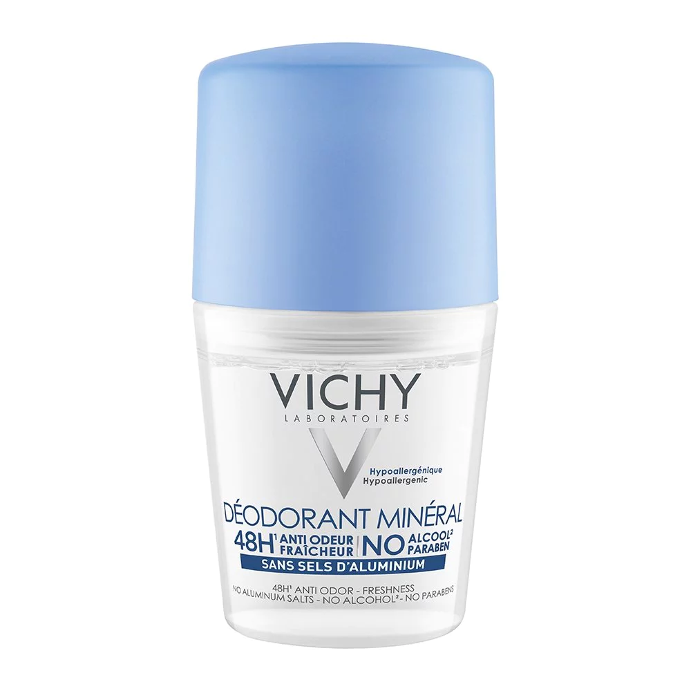 Vichy Deodorant 48h Mineral Roll-on Αποσμητικό Χωρίς Άλατα Αλουμινίου, 50ml Vichy Deodorant 48h Mineral Roll-on Αποσμητικό Χωρίς Άλατα Αλουμινίου, 50ml