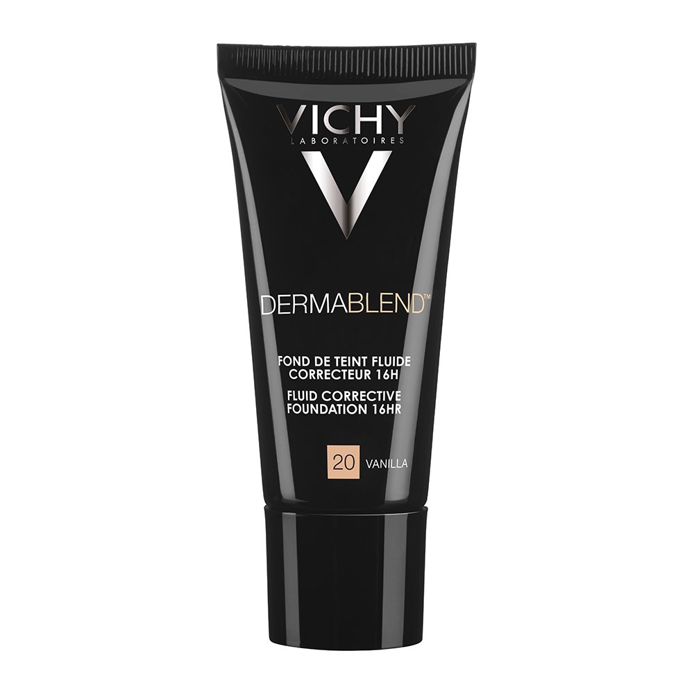 Vichy Dermablend Fluid Make-Up 20 Vanilla Διορθωτικό Make-Up Υψηλής Κάλυψης έως 16hrs, 30ml